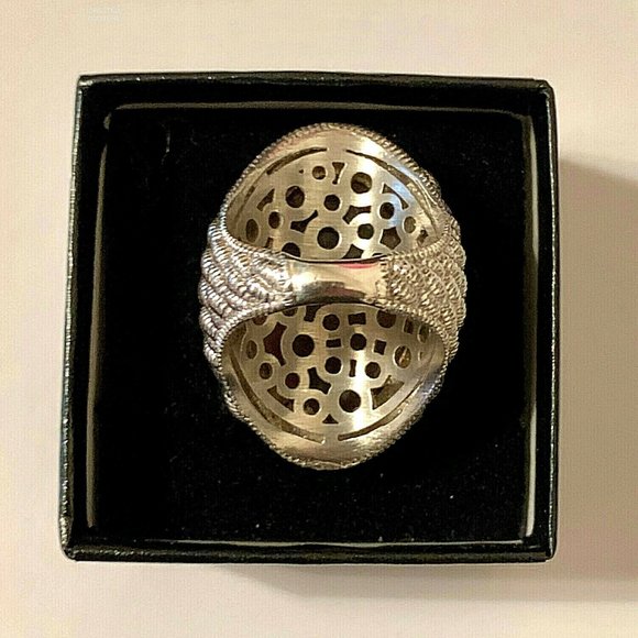 Judith Ripka Peach Quartz Ring. Sizes 7,9 - Picture 5 of 6